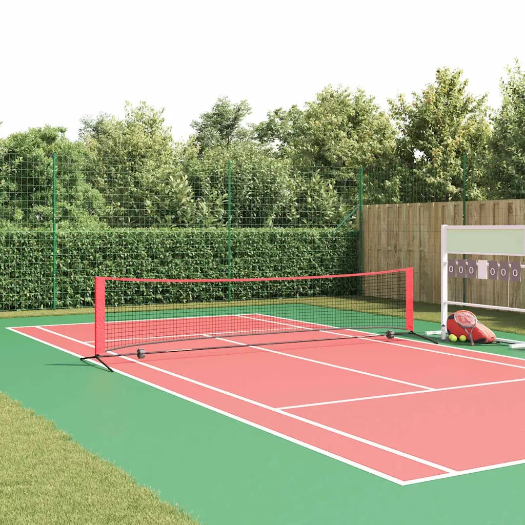 Rete da tennis Nero e Rosso 396 x 92 x 87 cm Poliestere CFW4712104