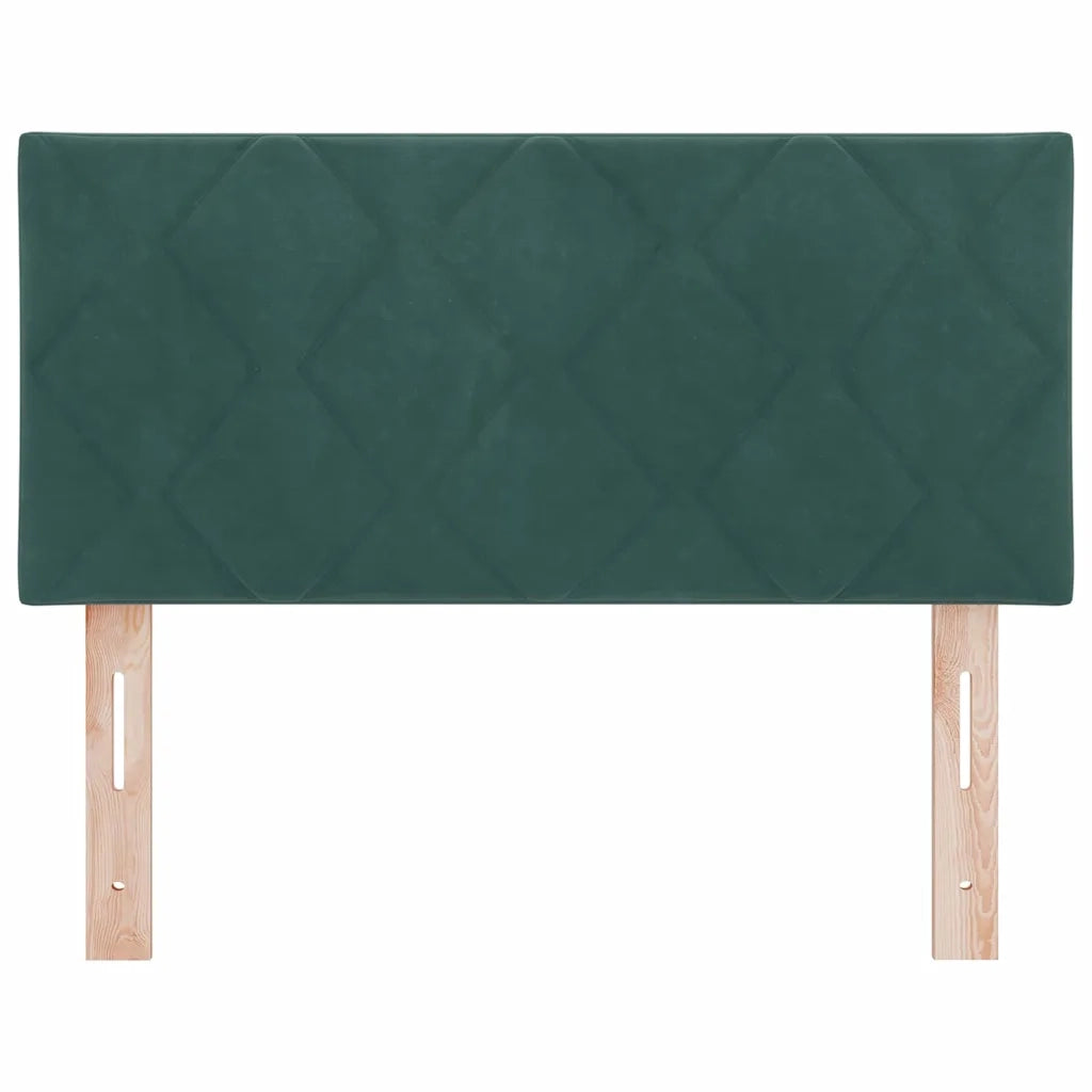 Testiera | Testata LED Verde Scuro 90 cm Velluto
