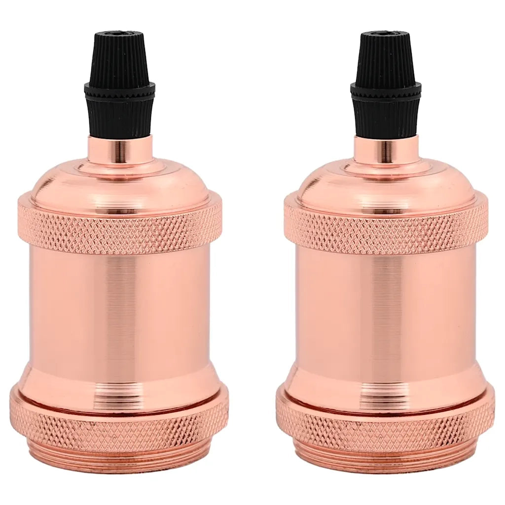 Portalampada 2 pz Oro Rosa E27 4106526
