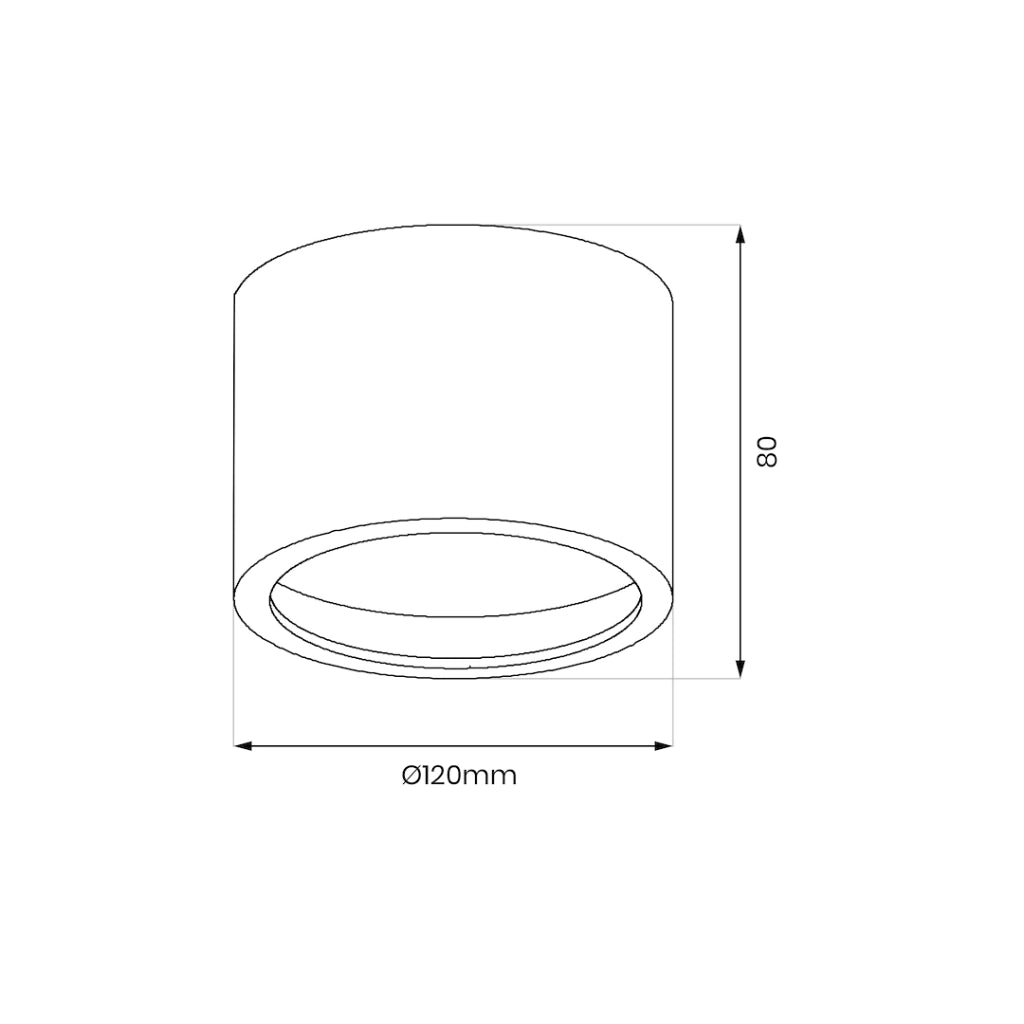 Spot soffitto esterno tondo nero AR111 15W Redondo