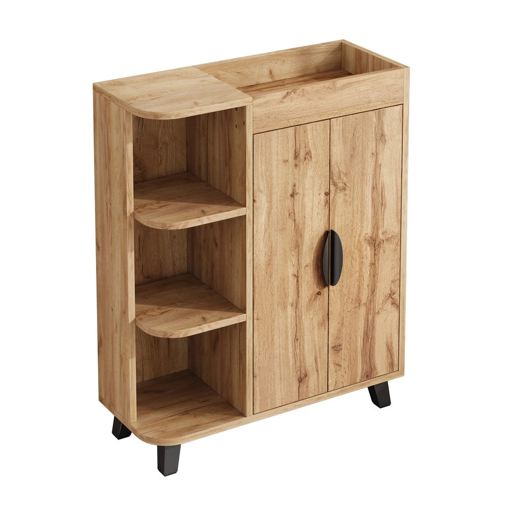 Scarpiera Slim con Ante e Ripiani ¨C MINIMAL ¨C Legno, Ingresso