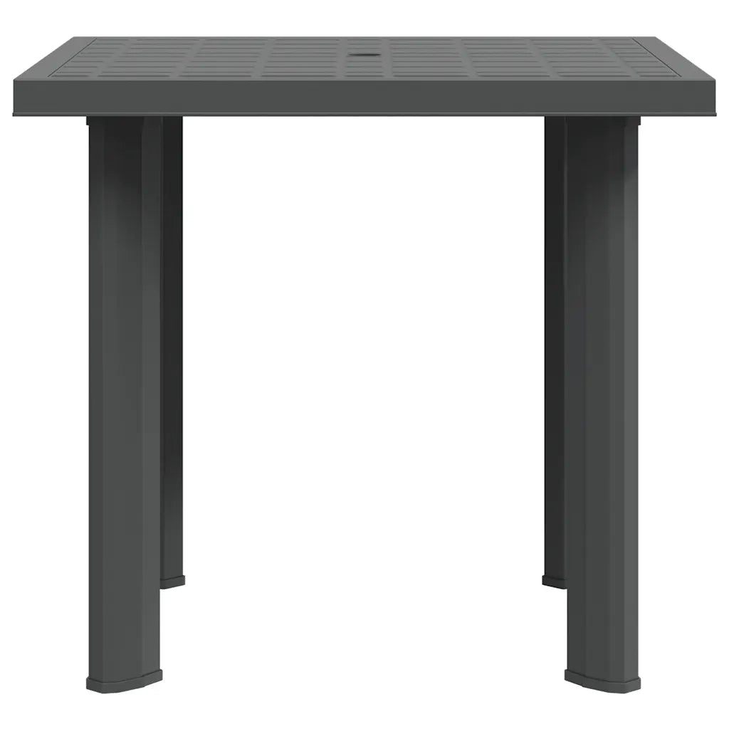 Tavolo da Giardino | Tavolino da esterno Antracite 80x75x72 cm in Plastica