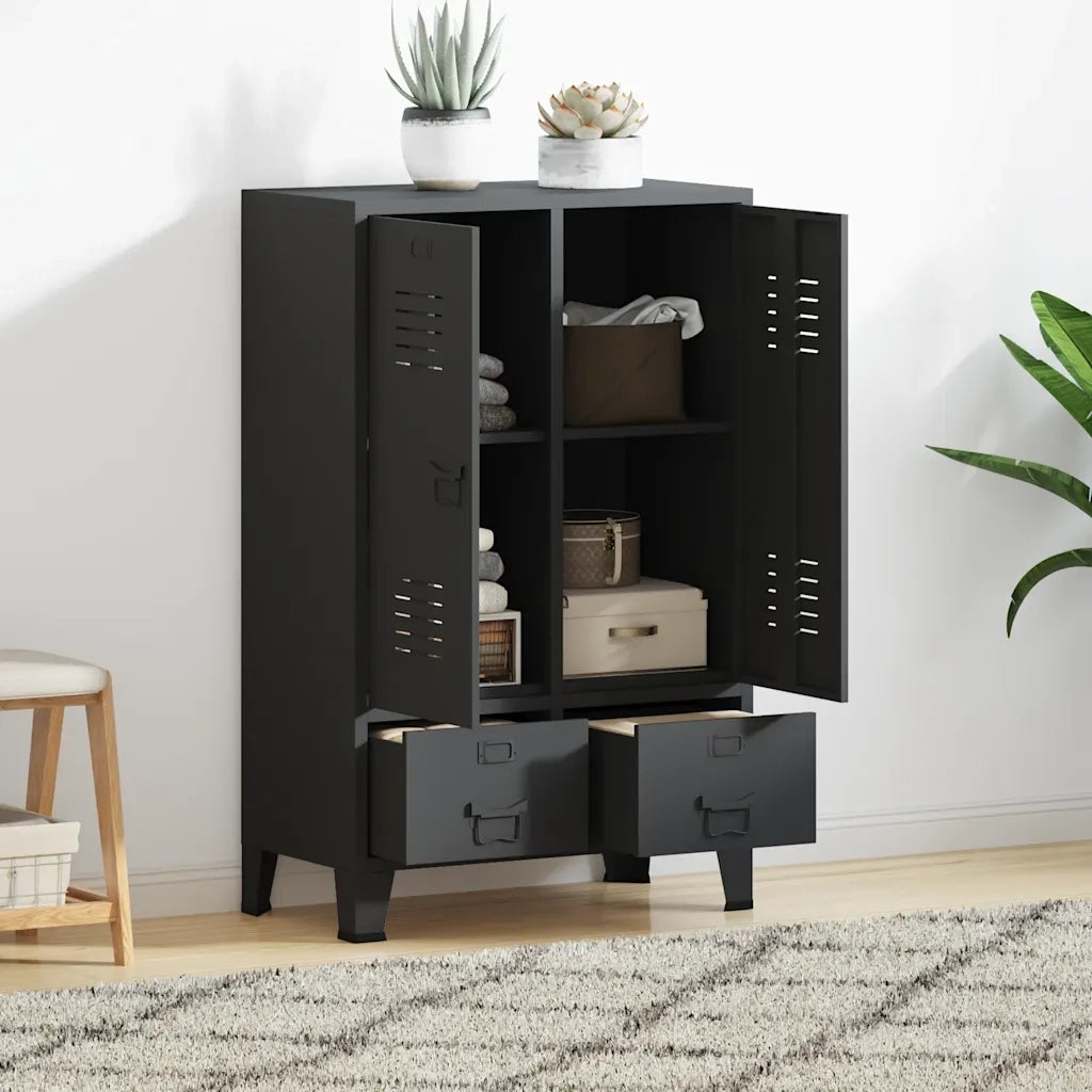 Armadio Industriale Antracite 67x35x107 cm in Acciaio CFW3862624