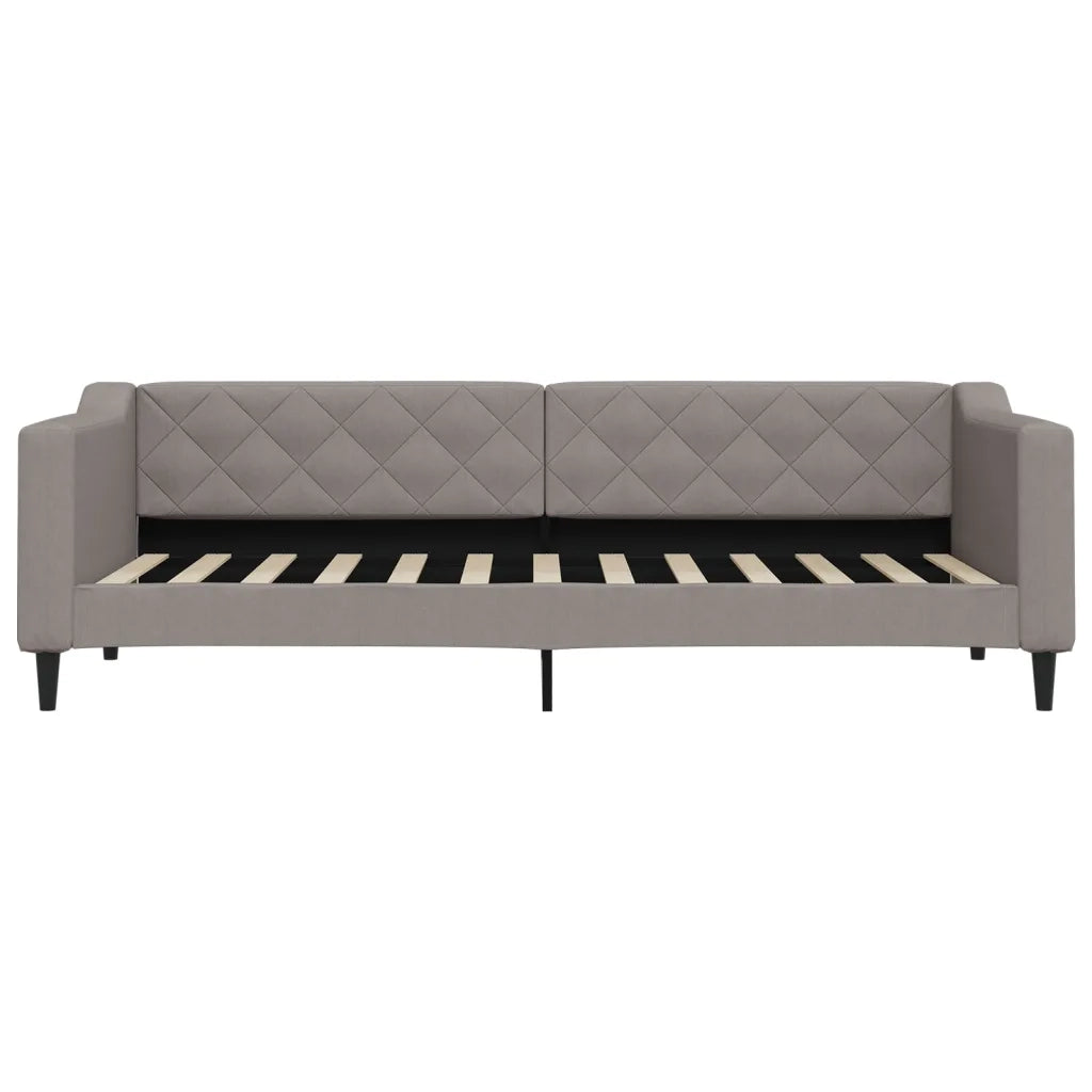 Divano Letto con Materasso Tortora 80x200 cm in Tessuto 3197406