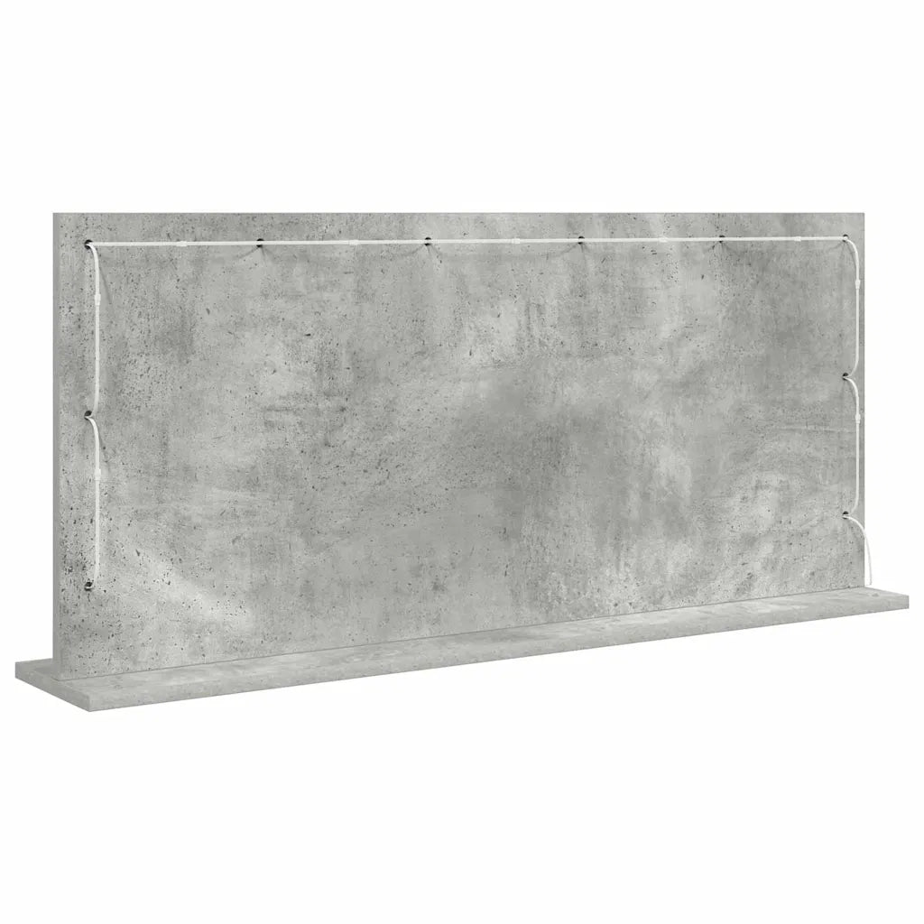 Specchio da Vanit¨¤-Specchio da Trucco Grigio cemento 100 x 45 x 18 cm