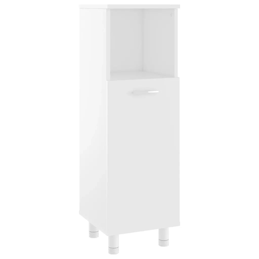 Armadio da Bagno Bianco 30x30x95 cm in Legno Multistrato 802615