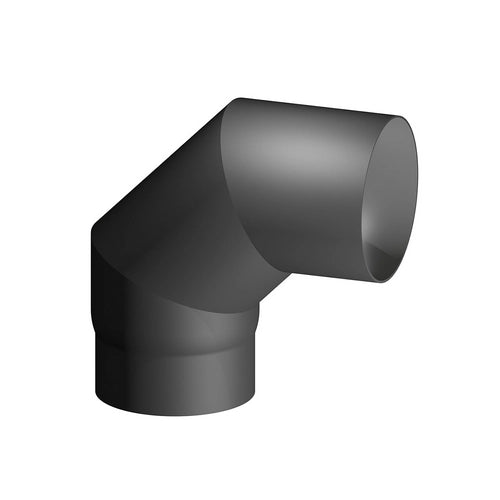 CURVA ACCIAIO AL CARBONIO SMALTATO 90Â° MF  PER STUFE A LEGNA- Diam. 140- DK- pezzi 1