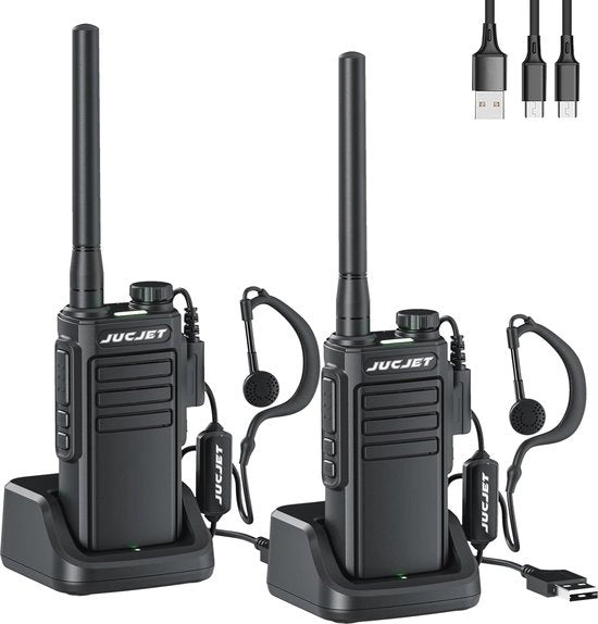 Radiocomunicatori PMR446 idroresistenti con scansione NOAA e caricatore - Set da 2