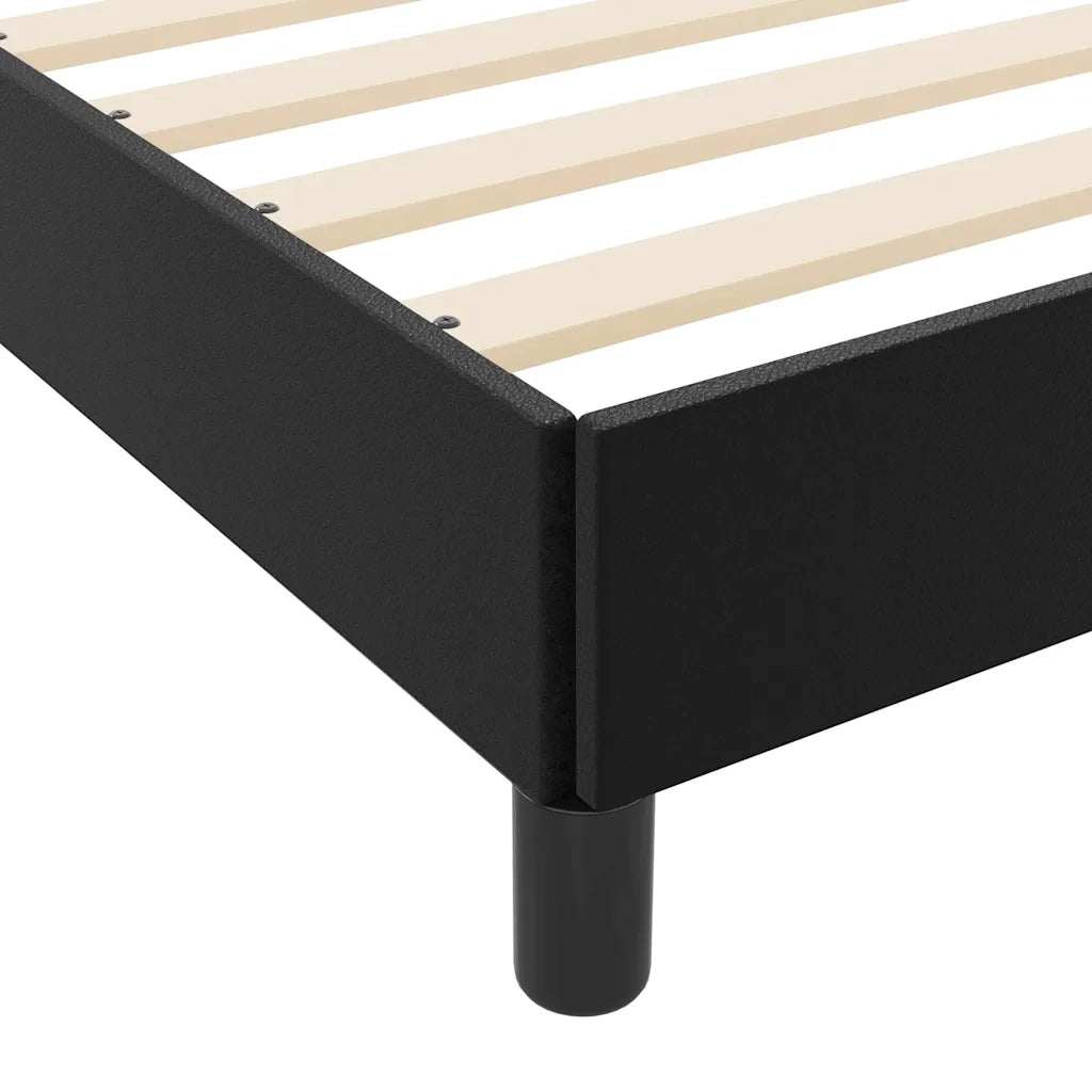 Struttura del letto con materasso Nero 200 x 200 cm Tessuto 3398648