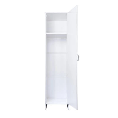 Colonna multiuso 180 cm in PVC con ripiano e vano porta scope Kandy