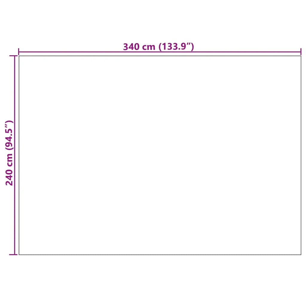Tappeti per area SIROLO Antracite 340 x 240 cm Poliestere 42022784