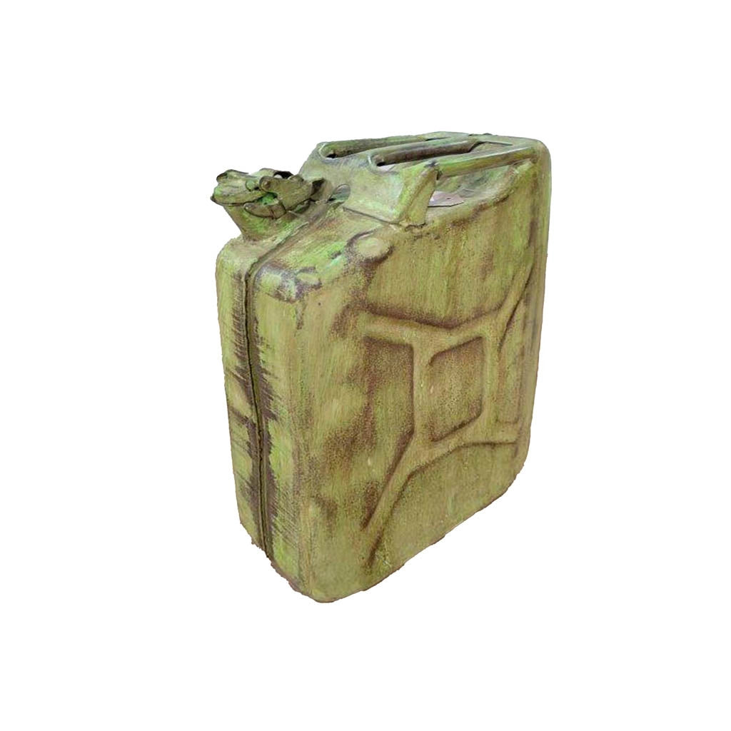 Bidone in metallo con finitura artigianale 33x14x46