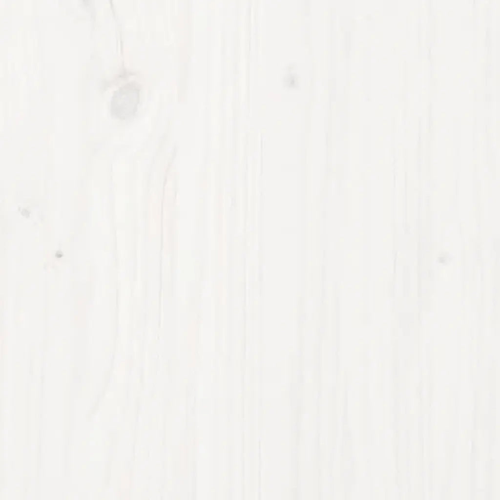 Tavolino da Salotto Bianco 71x49x55cm in Legno Massello di Pino 820927