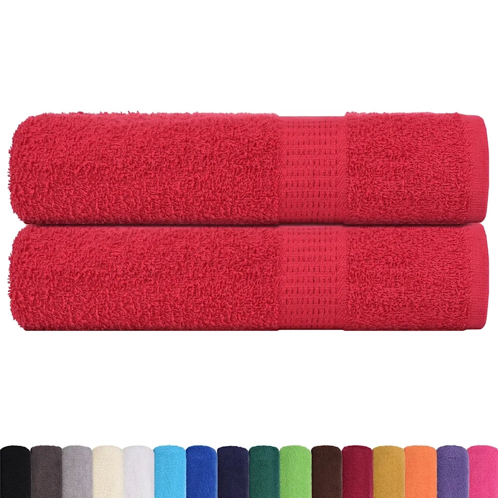 Asciugamani da bagno FROGN 2 pz Rosso 100x150 cm 360 g/m² 136932
