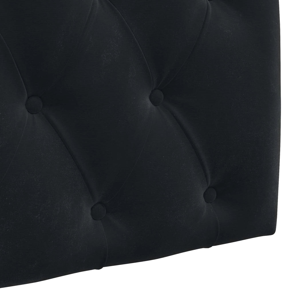 Testiera sospesa Con luce LED Nero Velluto 3424559