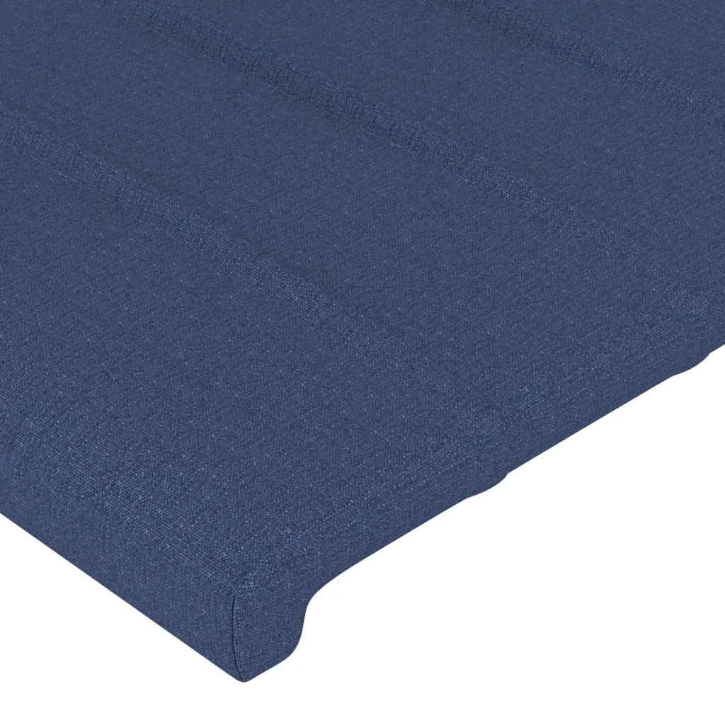 Testiera | Testata ad Orecchio Blu 183x16x78/88 cm in Tessuto