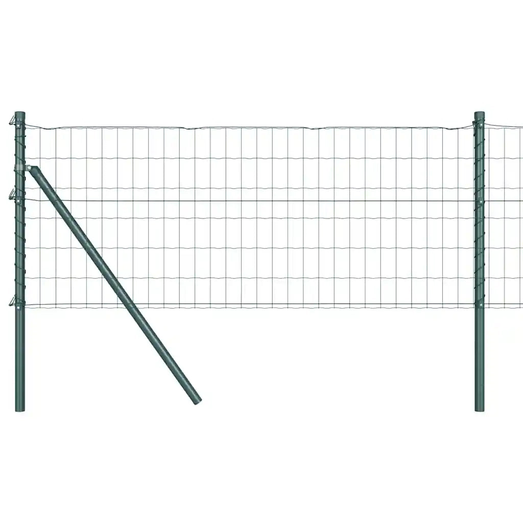 Recinzione con Posto Verde 0,8 x 25 m Acciaio e PVC 3350323