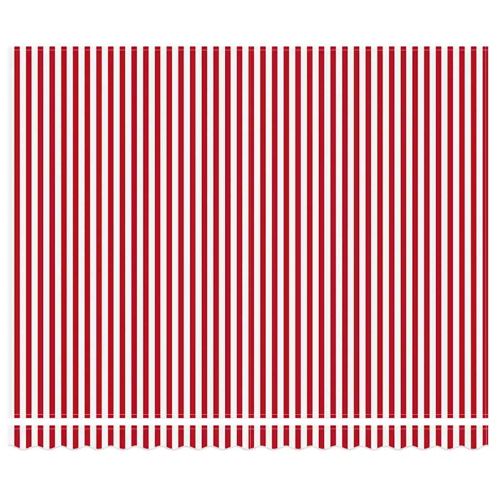 Tenda Retrattile Rosso e bianco 400 ×350 cm Tessuto 3330756
