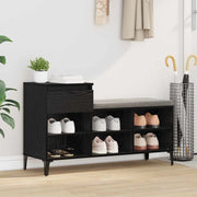 Mobile per scarpe con cassetto Rovere nero 102 x 36 x 60 cm 881044
