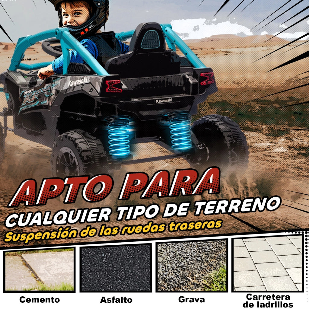 Veicolo Elettrico per Bambini ¨C Minimal ¨C 12V, Telecomando, Colore Blu