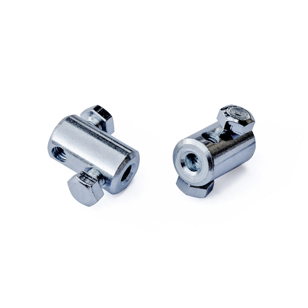 Morsetto serracavi Ã˜ 4,5 mm. in ferro zincato 2 viti laterali 4 pz.