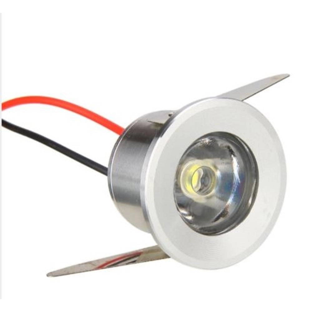 Trade Shop - Faretto A Led Da 1w Punto Luce Ad Incasso Bianco Caldo Freddo 220v Set Da 10pz -