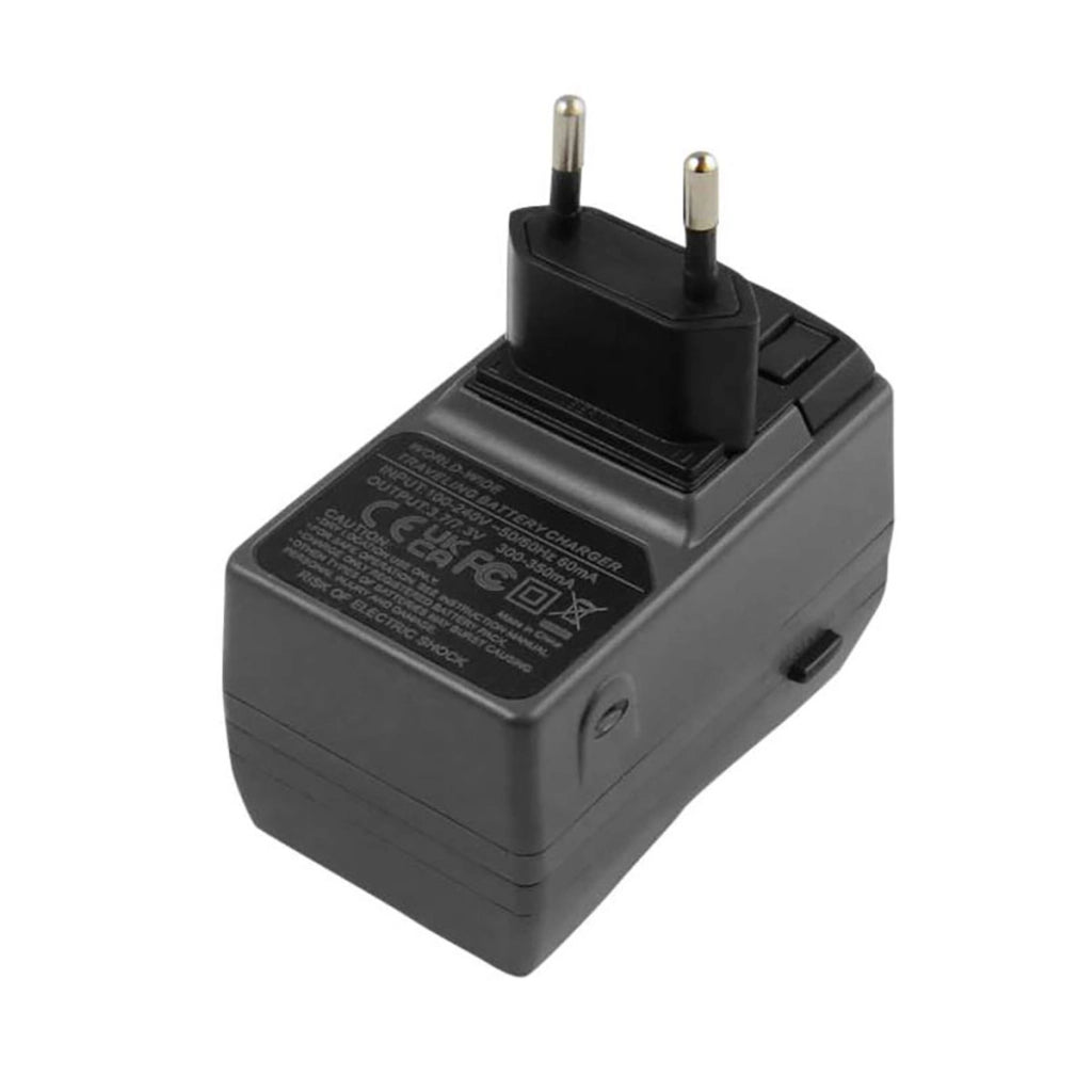 Caricabatterie 2CR5 6V con batteria inclusa compatibile con Canon / Nikon / Kodak Nero Avizar