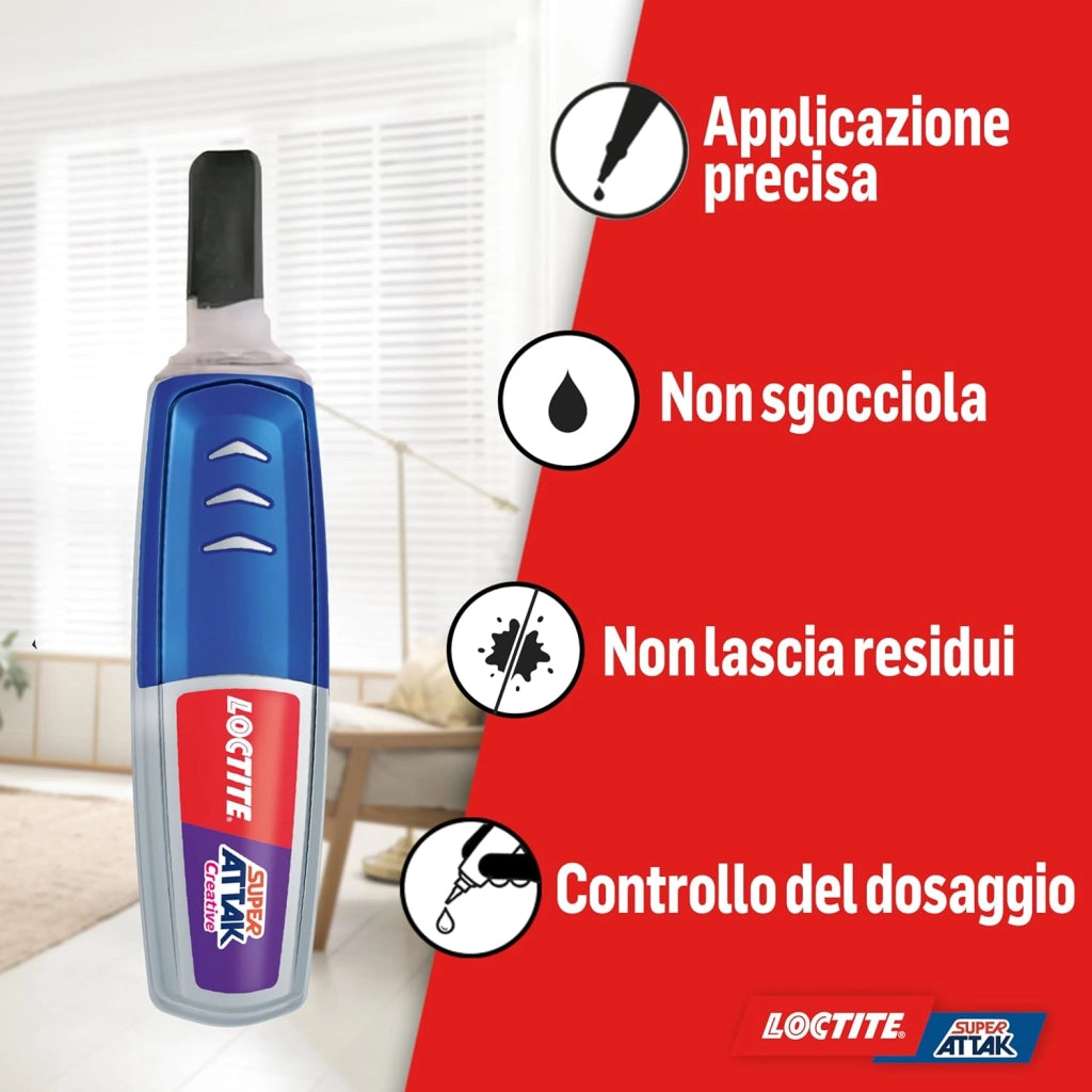 SUPER ATTAK 'CREATIVE' gr.   3- 12 pezzi  - LOCTITE