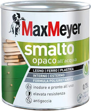 Smalto All'Acqua Poliuretanico con Finitura Opaca, Colore Bianco, 0.75L