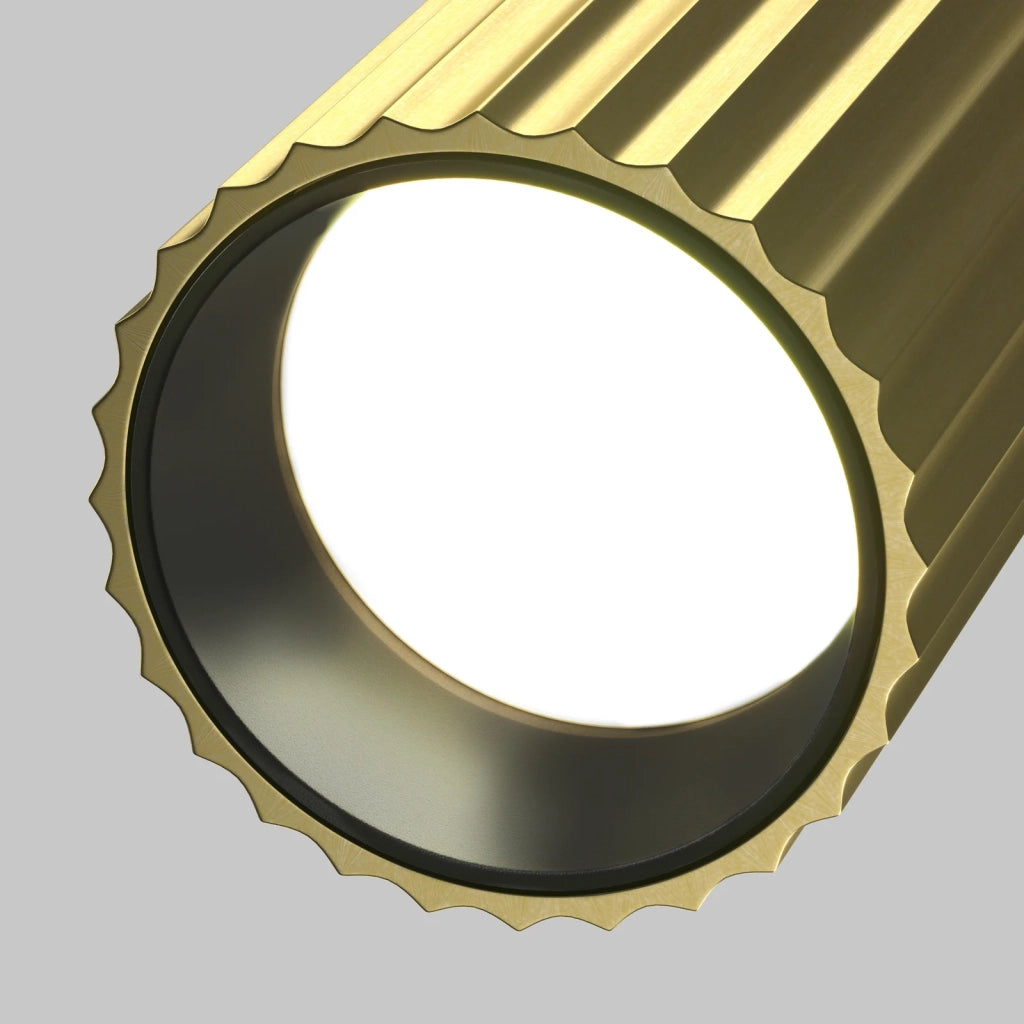 Maytoni Plafoniera design Calipso 1 luce GU10 ottone alluminio