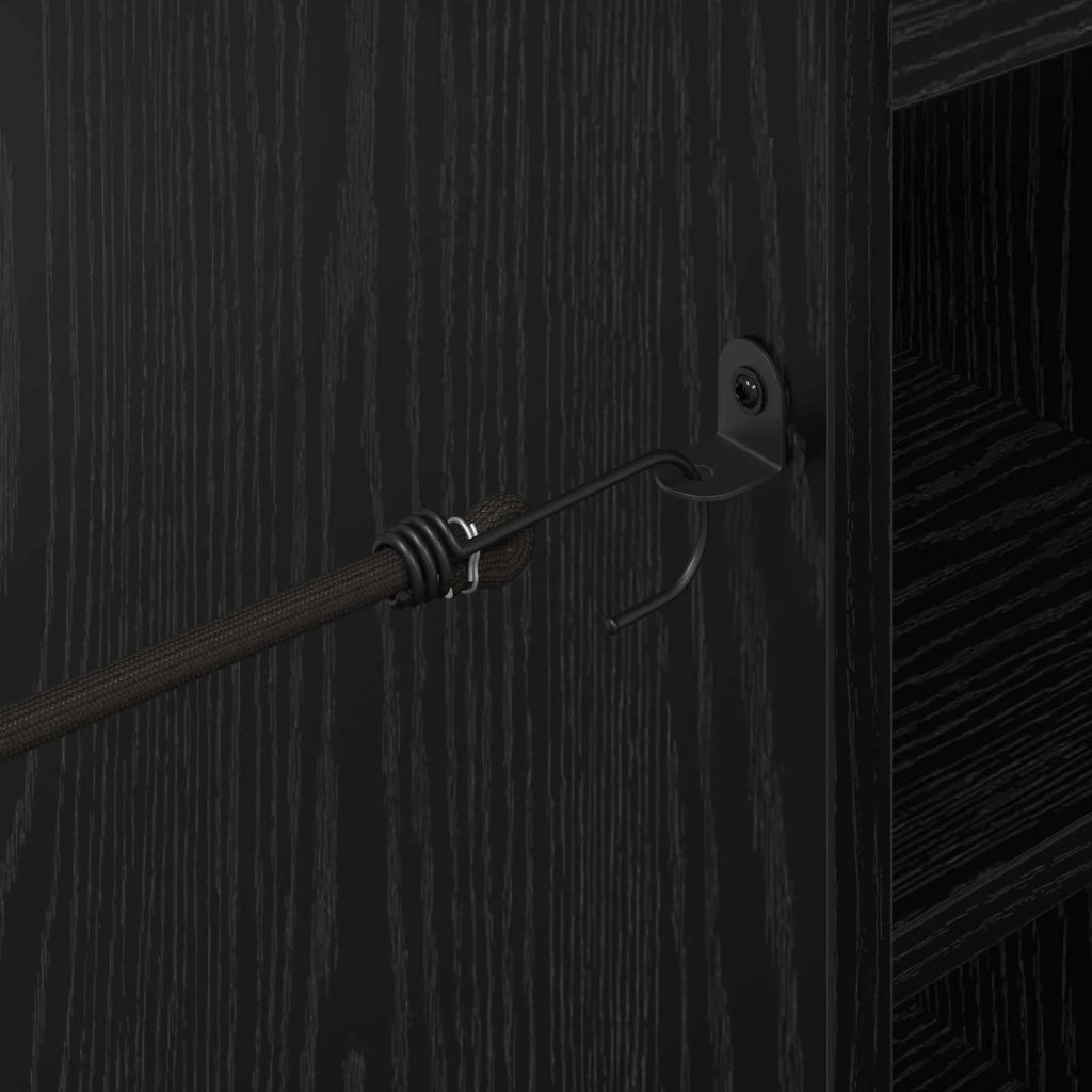 Armadio per Golf con ruota Rovere Nero 120 x 45 x 98 cm CFW4785352
