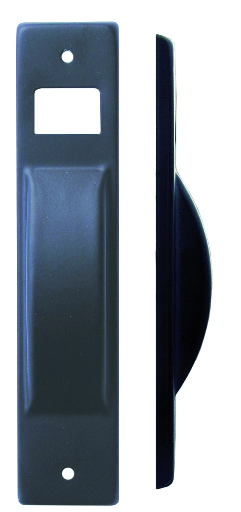 PLACCA PER AVVOLGITORE SEMINCASSO CON INTERASSE cm. 40x195 interasse mm. 165  Col. Nero