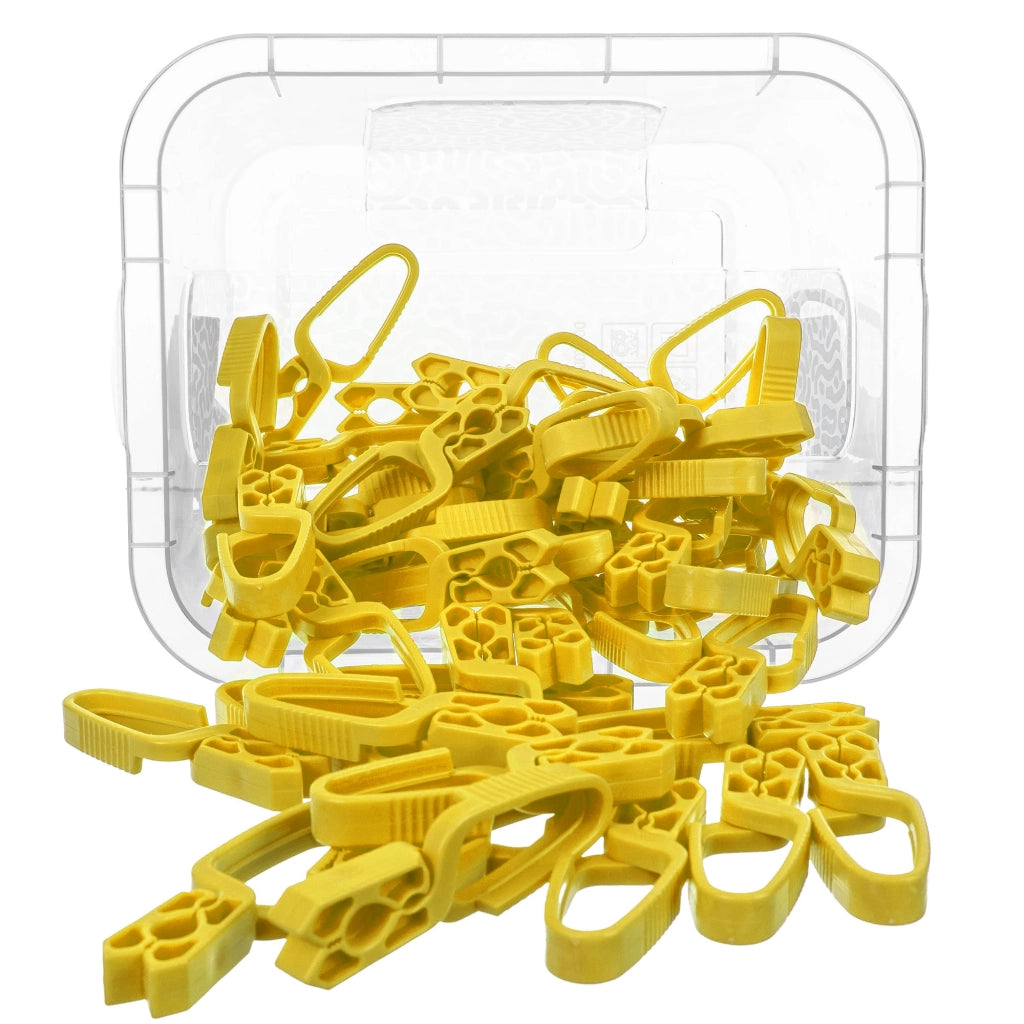 Mollette per bucato KADAX, set da 50 pezzi + contenitore con coperchio