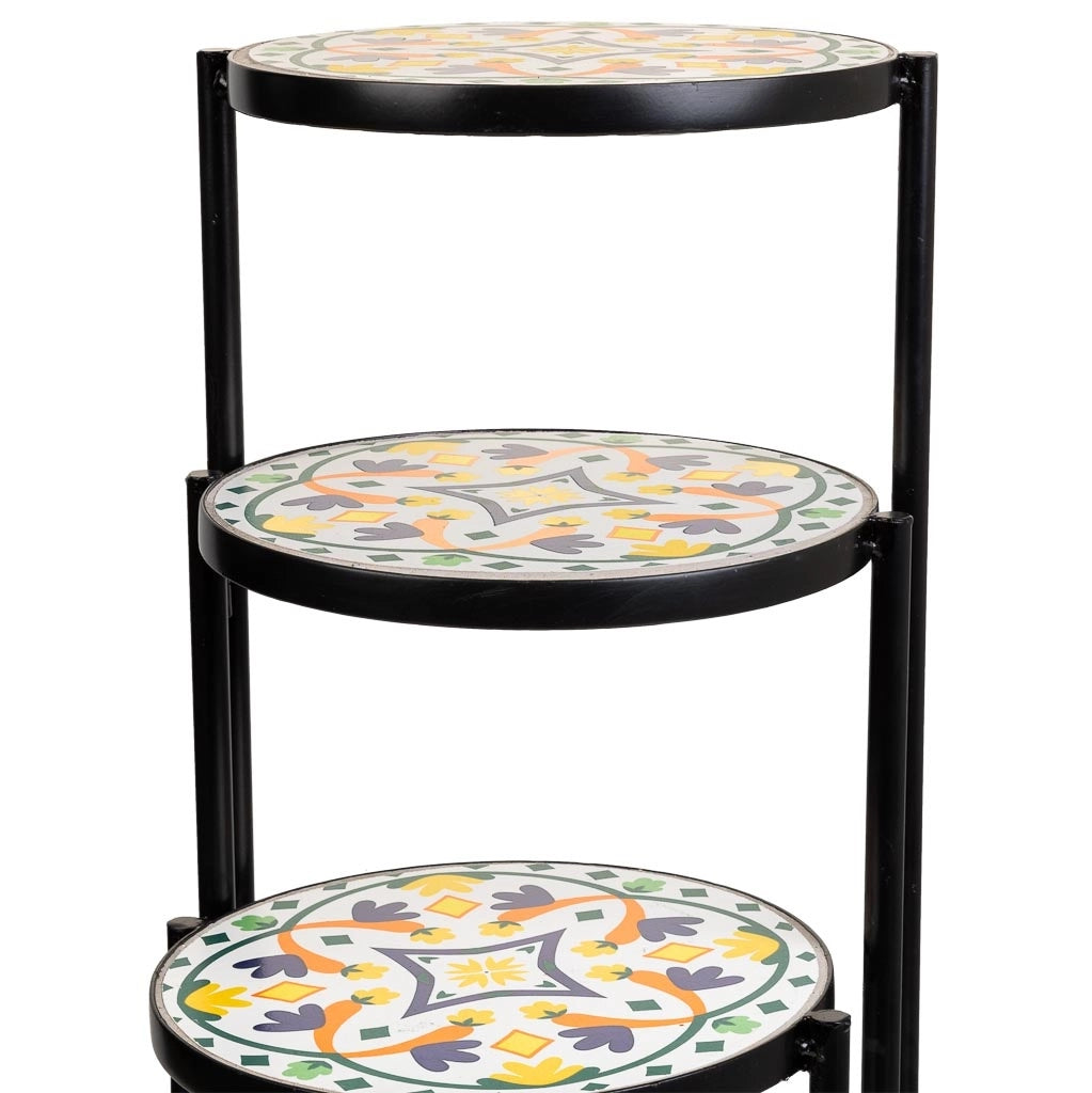 Set di 3 supporti in mosaico Multicolore e metallo