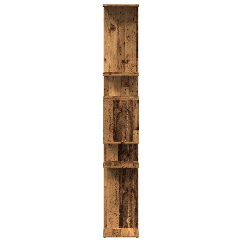 Libreria-Scaffale per Libri-Mobile di Stoccaggio Rovere Fumo 92x29x188 cm in Legno Multistrato