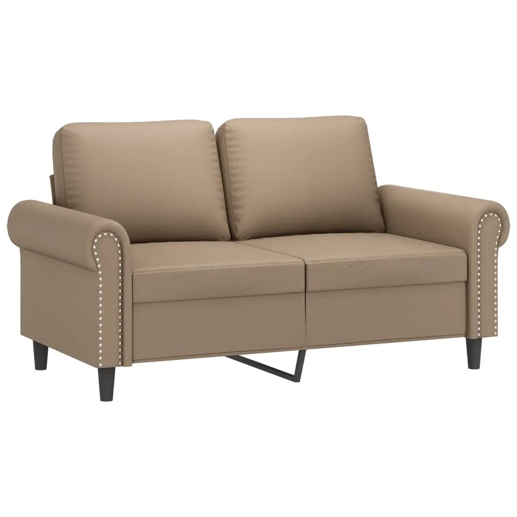 Set di Divani 3 pz con Cuscini cappuccino in Similpelle 3202159