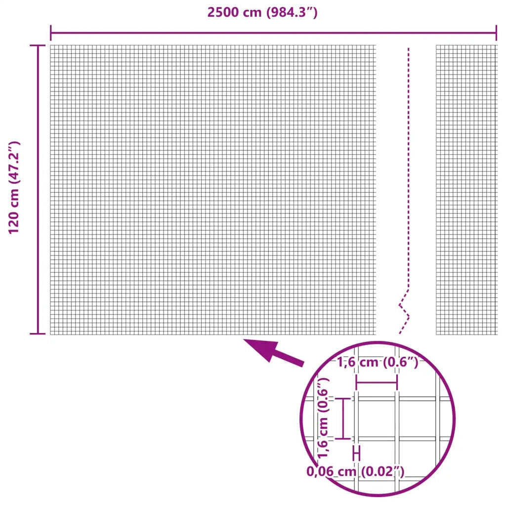 Recinzione in Rete Saldato Argento 42004930