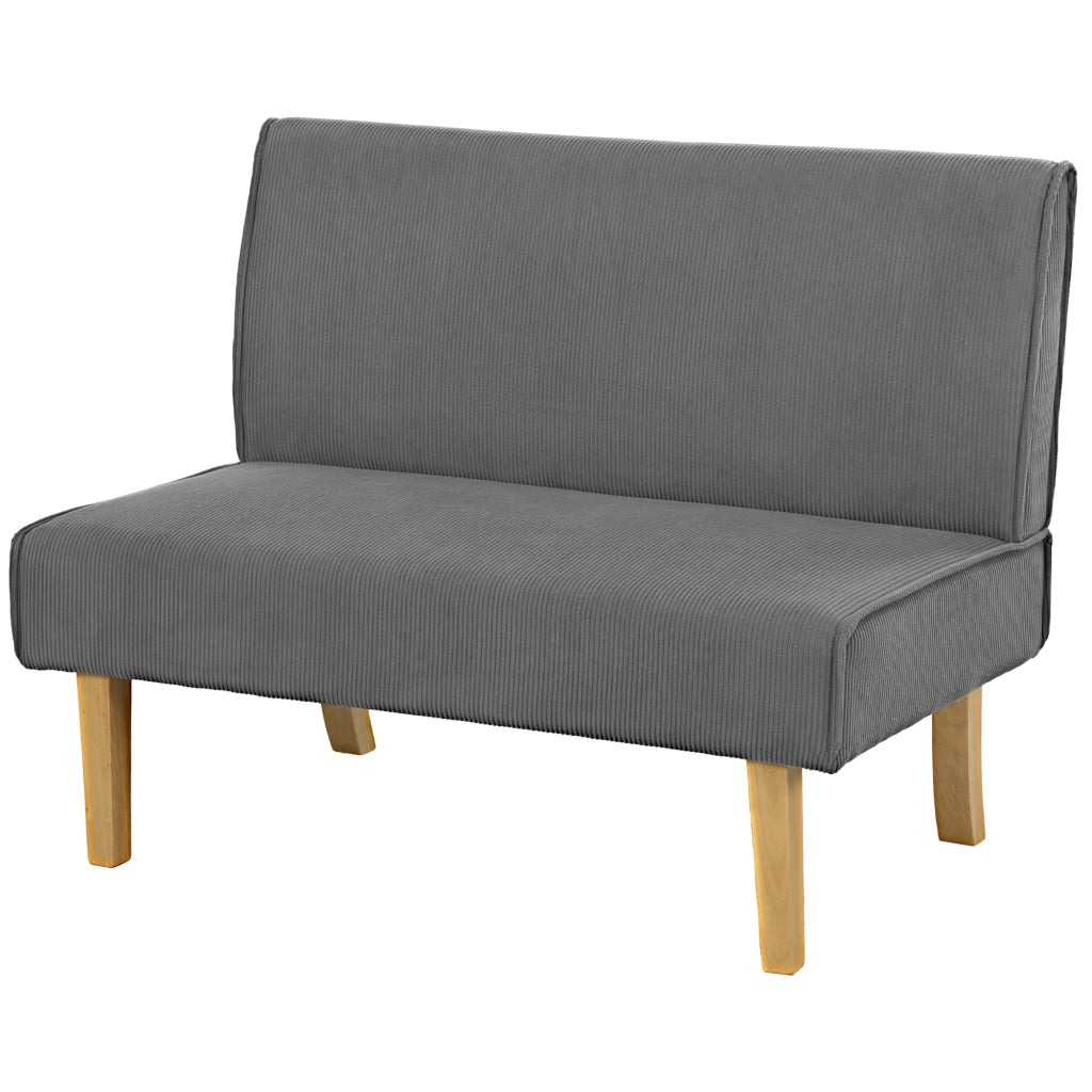Divano 2 posti ¨C Minimal ¨C Tessuto, Grigio, Poltrona, Imbottito