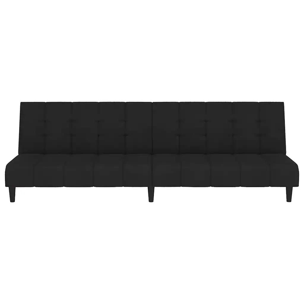 Divano letto | Sof¨¤ letto | Letto singolo a 2 Posti Nero in Velluto