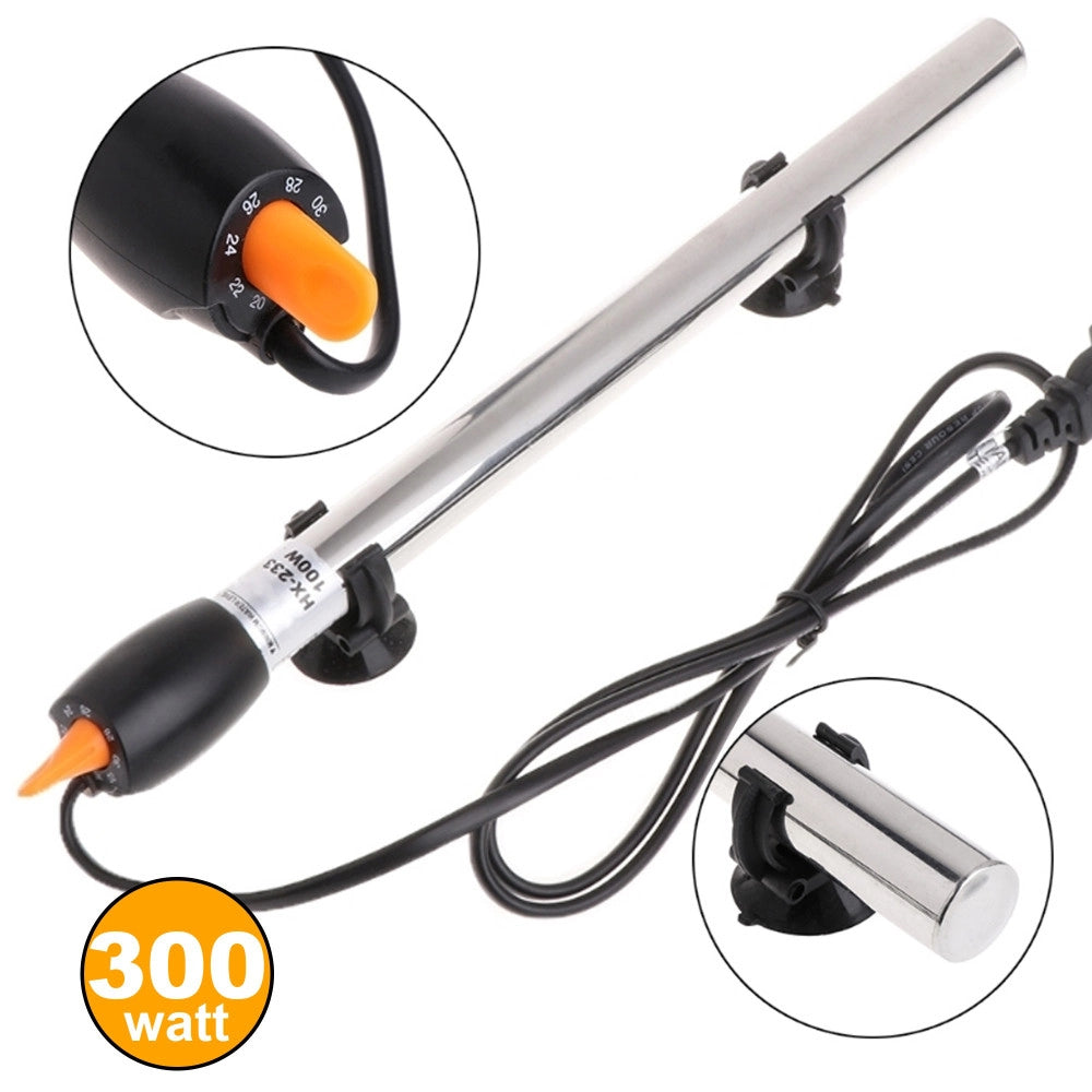Trade Shop - Termo Riscaldatore Per Acquario 300 W Termoregolatore Con Termostato In Acciaio -