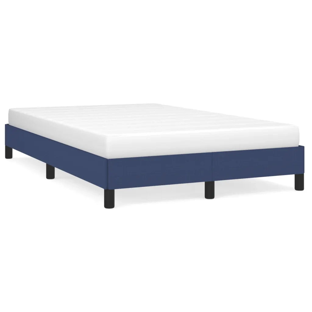 Letto matrimoniale | Letto per adulti | Giroletto senza Materasso Blu 120x190 cm in Tessuto