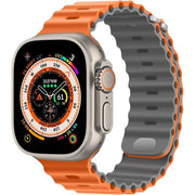 Trade Shop - Orologio Smart Watch Ultra2 Serie Big2.01 49mm Con 7 Cinturini Touchscreen Sport -