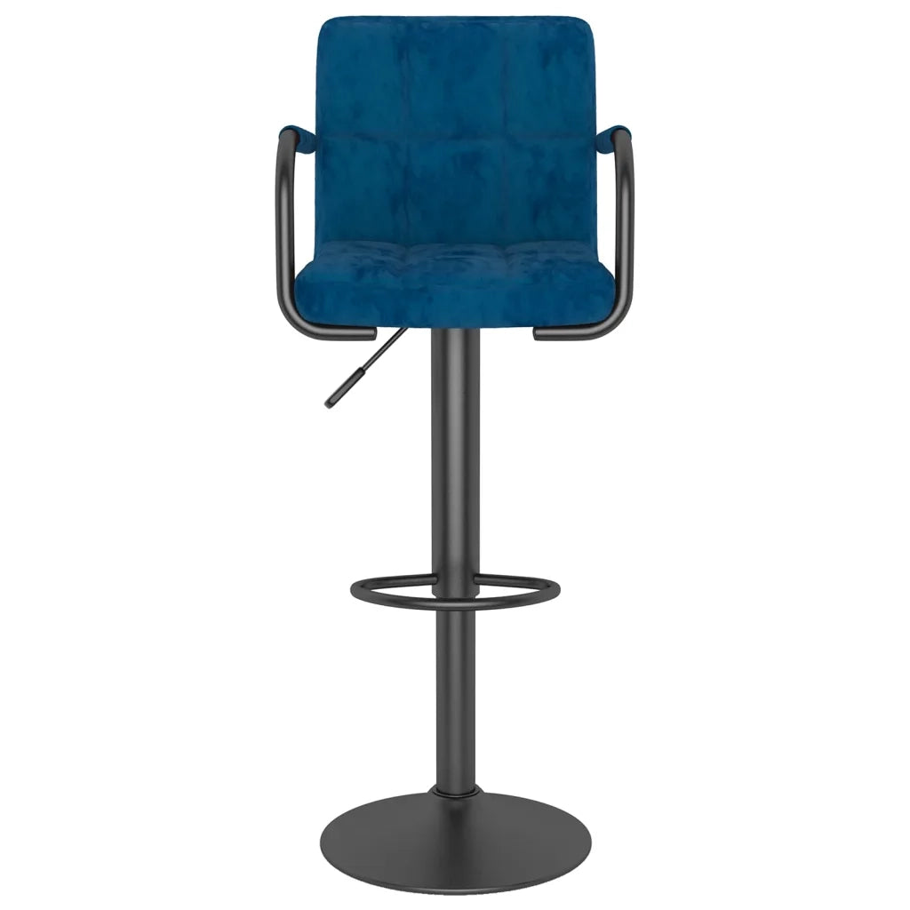 Sgabello da Bar Blu in Velluto 334652