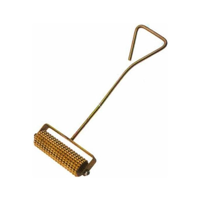 Mass Bocciarda Rullo Ottone 18 cm con Manico Metallo Verniciato 130 cm Utensile Manuale