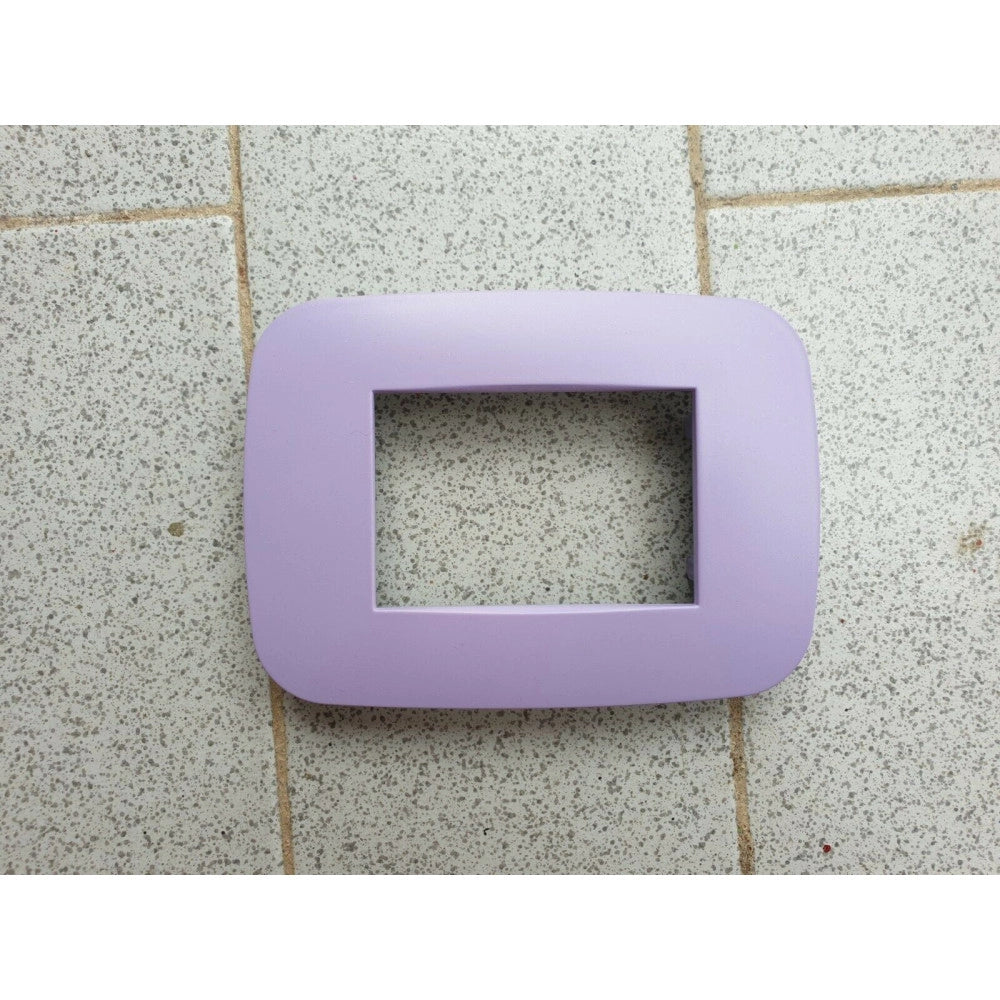 Trade Shop - Placca Placchetta Placchette Compatibili Per Serie Axolute Bticino Colorate Fori - Lilla -7 Fori     -