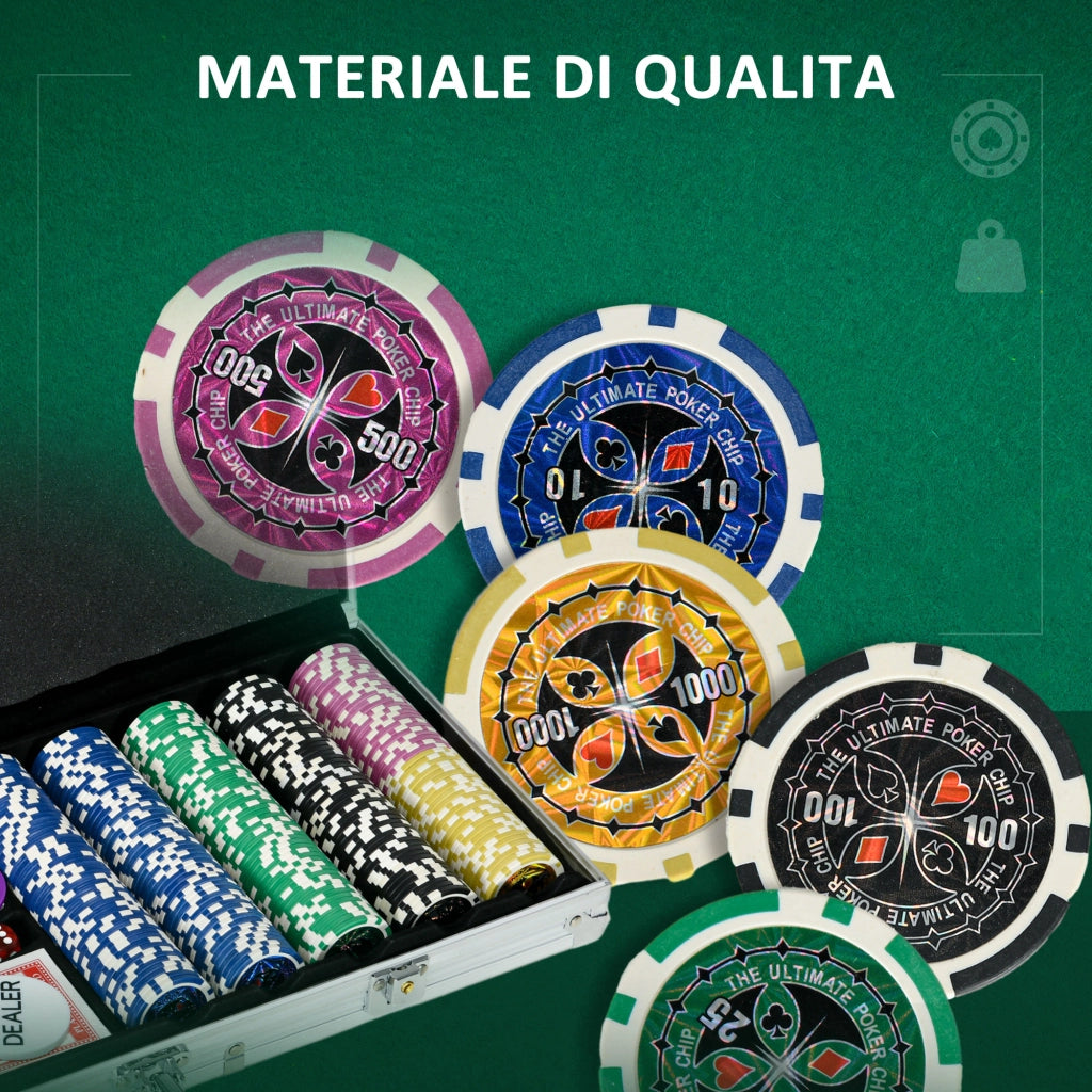 Set da Poker ¨C Minimal ¨C Alluminio e Poliestere