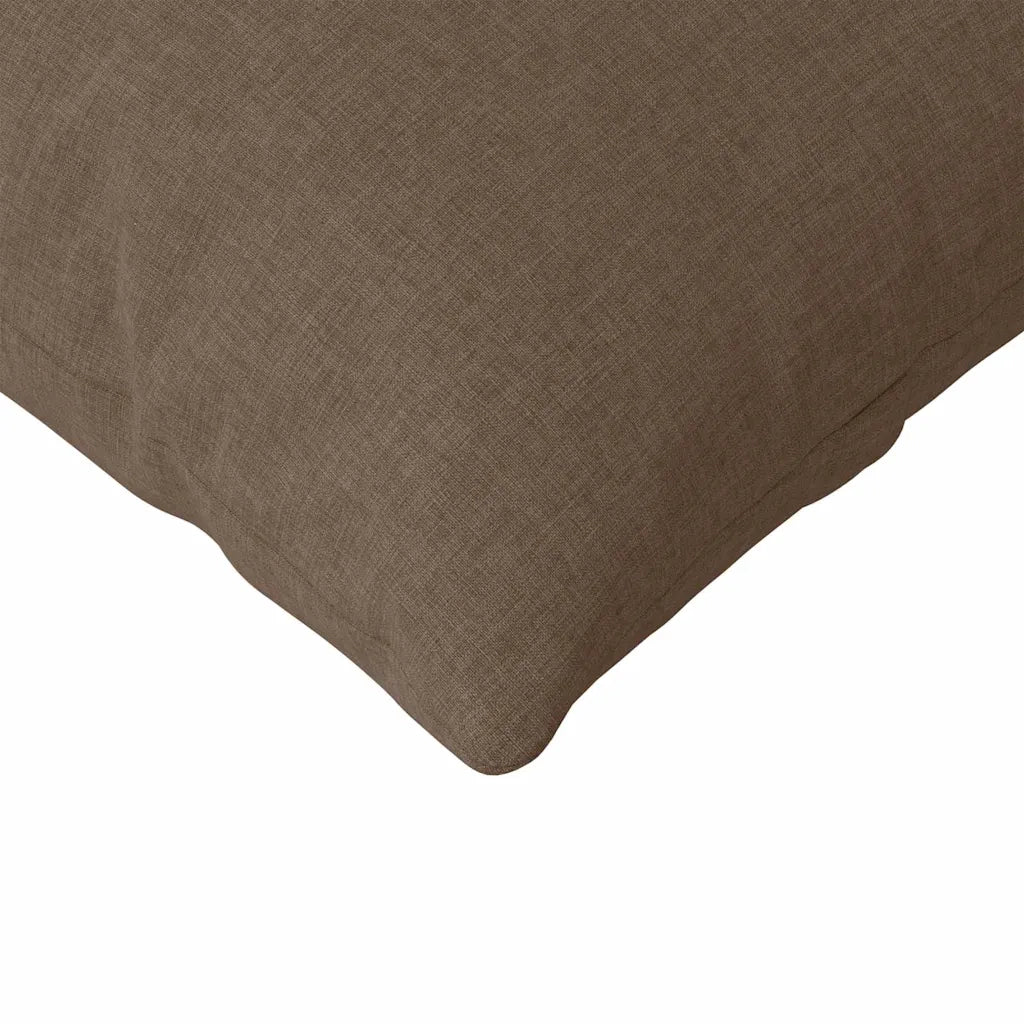 Cuscini da Divano 2 pz-Set di 2 Cuscini per Sofa Marrone 200 x 40 cm Tessuto