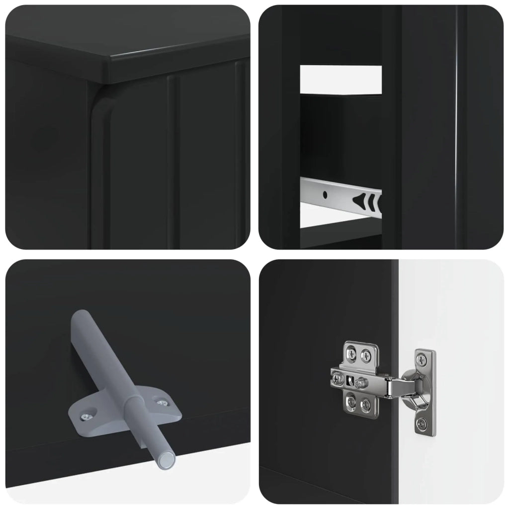 Set di armadietti da bagno in 3 pezzi ZWOLLE 3417838