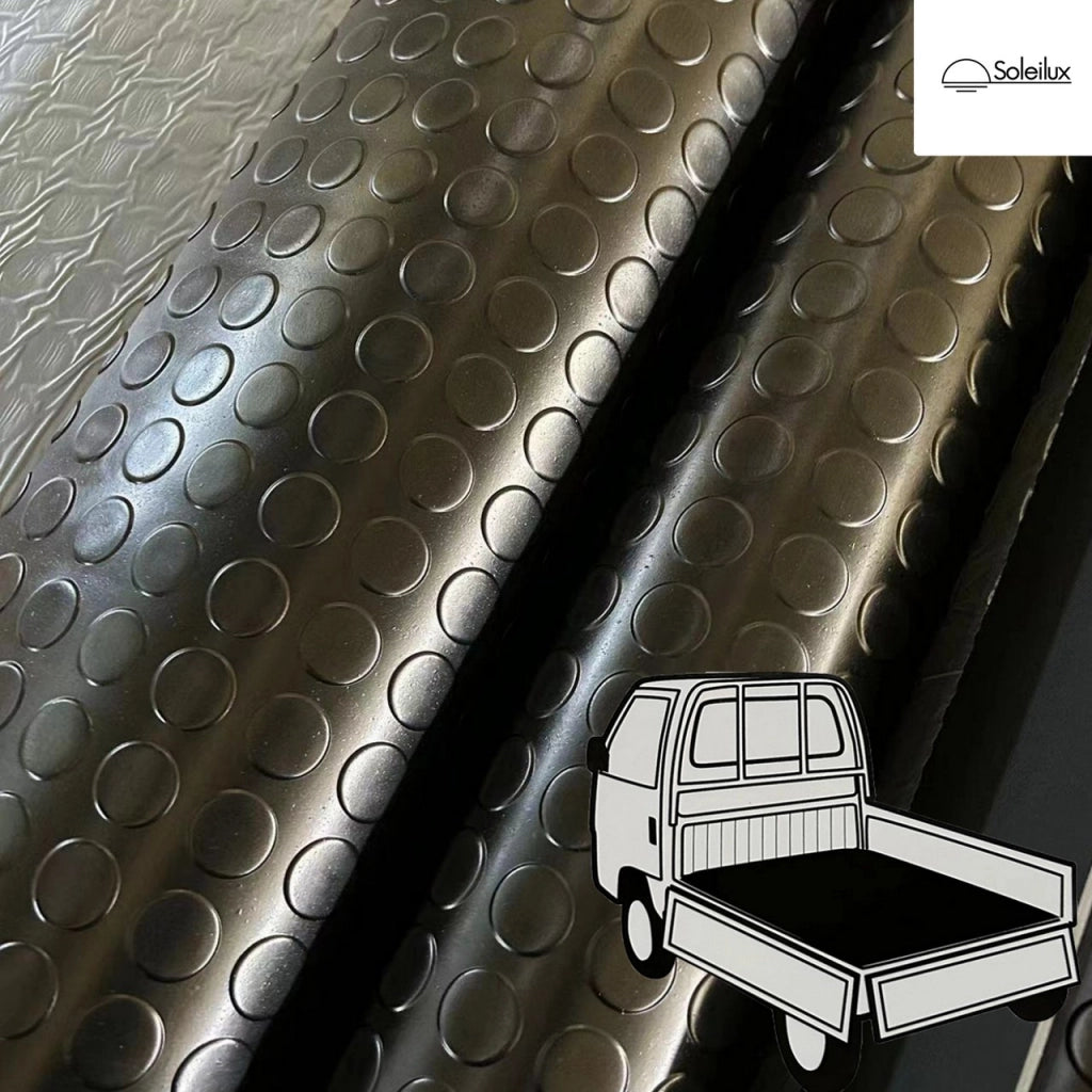 1mt x 5mt Pavimento antiscivolo bolflex bullonato copripavimento bollato in pvc 1,2mm - ANTRACITE