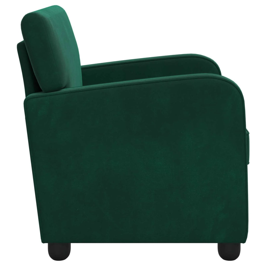 Divano Sedia-Poltrona Verde Scuro Velluto 901928